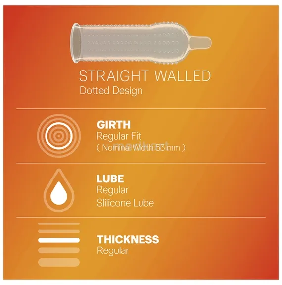 durex extra dots condom 3's